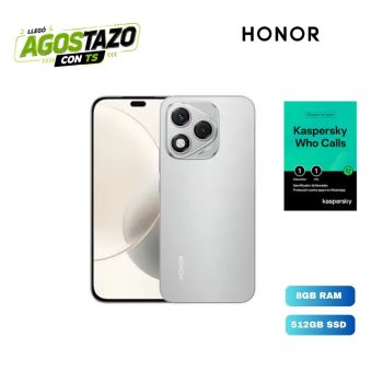 HONOR X8D PLATA 8GB RAM - 512GB + LICENCIA KASPERSKY PLATA
